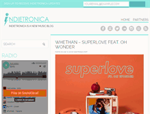 Tablet Screenshot of indietronica.org